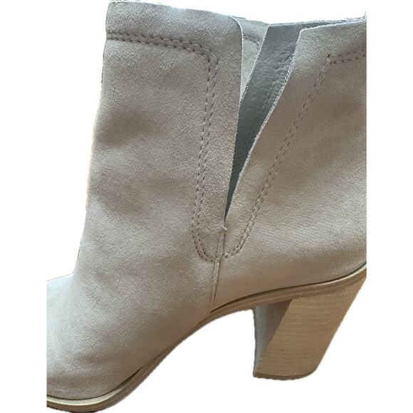 Steve Madden Cornelia Bone Suede Boots Size 11 Leather Shoes New! - Picture 9 of 11